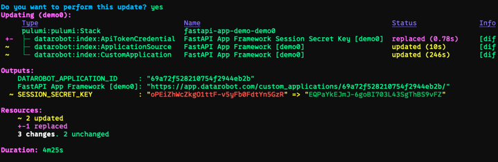 Pulumi deploy preview